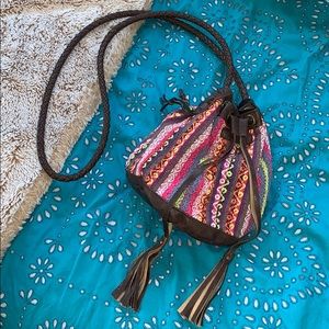 Billabong Woven Drawstring Bucket Bag